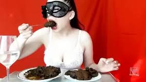 Girl eats her shit off a plate and swallows jpg x Girl eating