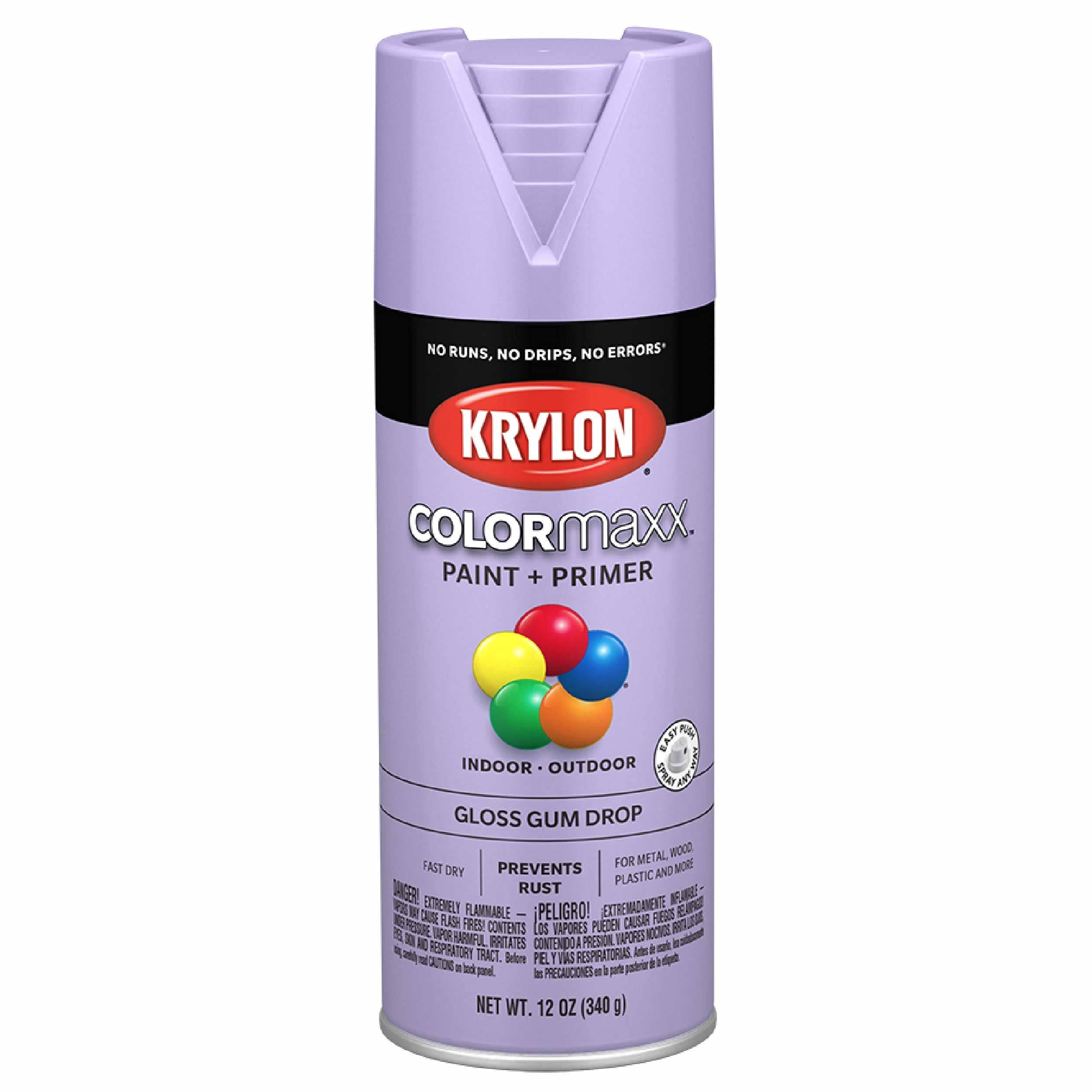 Krylon K05577007 COLORmaxx Spray Paint Satin White 12 Ounce