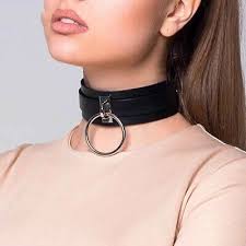 Annabelle lee fearing the inflatable collar bound to the chair with handcuffs and chains jpg x Bdsm collar