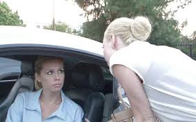 Crazy hot lesbian action in the car with vera bliss and serene siren as if theyre so thristy for pussy juices jpg x Lesbian car