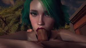 Hot chick with green hair jpg x Green hair