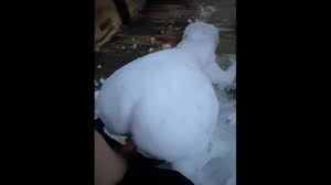 I made a snowman and i am practice fucking positions with him😋 wanna them slut jpg x Girl fucks snowman