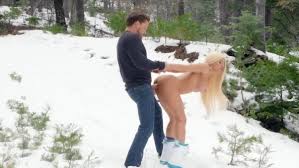 Naked girl left in the snow jpg x Nude in the snow