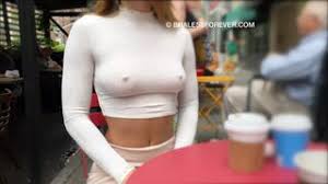 Wife braless public jpg x Braless in public