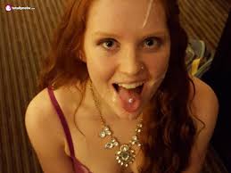 Redhead facial porn videos jpg x Redhead cum facial