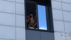 Helga bosk risky sex the window passivers seen everything jpg x Window sex