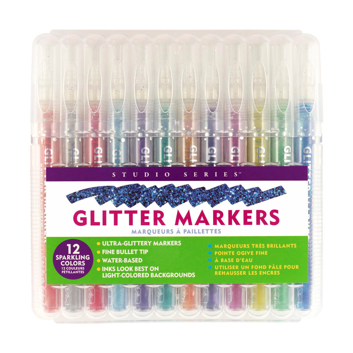 Studio Series Glitter Marker Set (12-piece Set)