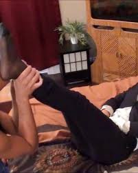 Ebony nylon foot worship jpg x Nylon foot worship