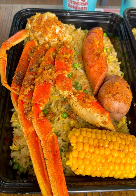 Crawfish and Beignets by null