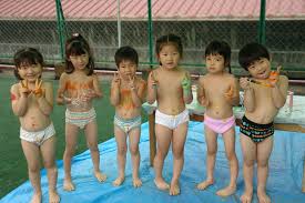 保育園　裸　夏|乾布摩擦集会 : 鳳幼稚園
