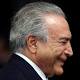 Brazil's Temer calls for unity, confidence for Brazil recovery 