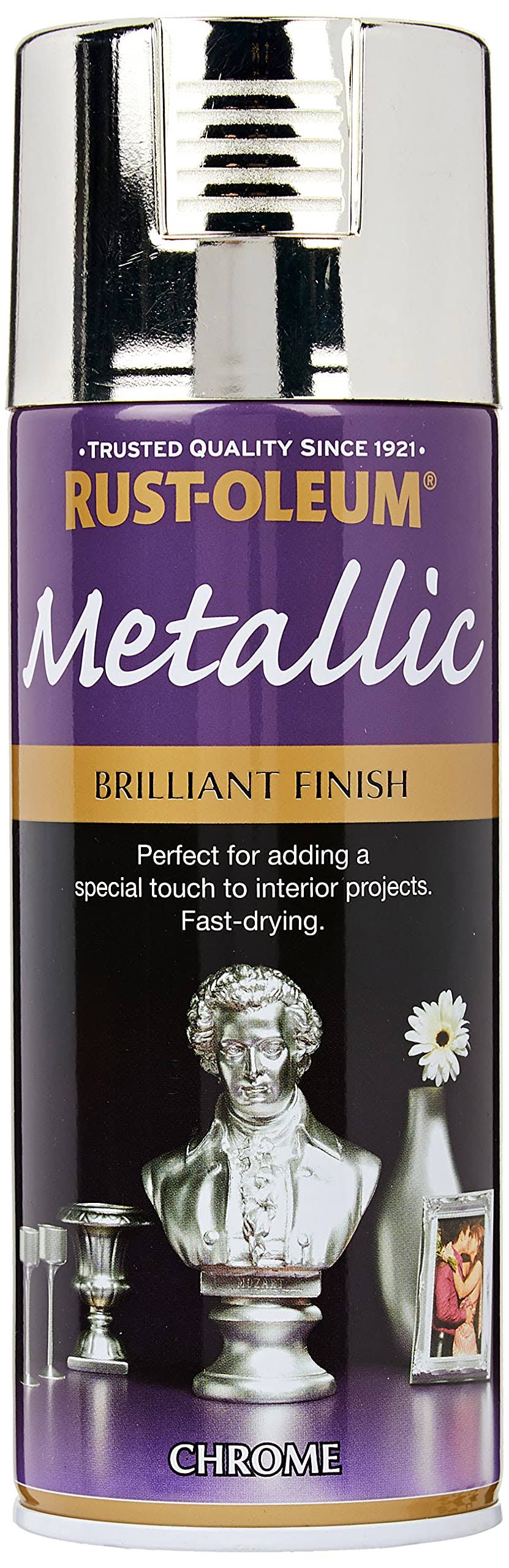 Rust-Oleum Elegant Metallic Silver Spray Paint - 400ml