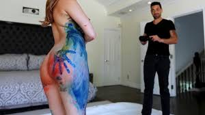 Painted babe banged in the back of a van jpg x Body paint fuck