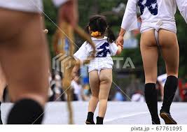 山笠 女子小学生 ふんどし|博多山笠寸描（東流）【和田フォト】