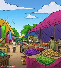 African village png x Village market