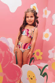 child kids bikini models|Sea Floral Kids Mini Two Piece Set – Nani Swimwear