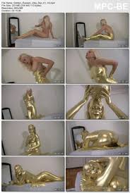 Cocoa soft asian in gold paint pleasured faphouse jpg x Gold paint