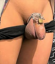 Pink sissy locking her tiny clitty in the smallest chastity cage jpg x Caged sissy