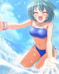 Teens go to the beach to fuck hentai jpg x Anime beach