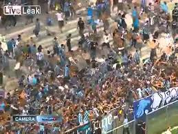 Elano causes a human avalanche during Gremio v.