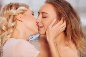 young lesbian kissing teen|Young Lesbian Couple Kissing High-Res Stock Photo - Getty Images