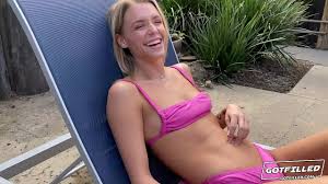 Linda doesnt need her bikini full jpg x Bikini blonde pool