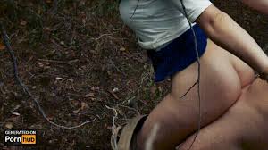 Pretty brunette public blowjob and doggystyle fuck in the woods jpg x Fucked in woods