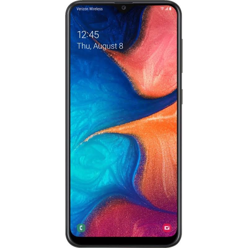 Samsung Galaxy A20 SM-A205U 32 GB Smartphone - 6.4" Full HD - 3 GB RAM - Android 9.0 Pie - 4G - Black - Bar - Cortex A73 Dual-core (2 Core) 1.60 GHz,