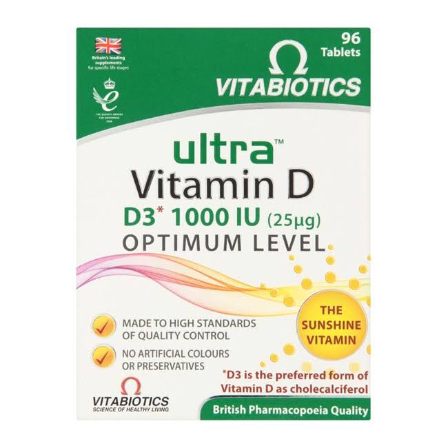 Sheahan S Pharmacy Kenmare Vitabiotics Ultra Vitamin D3 Optimum Level 96 Tablets Pointy