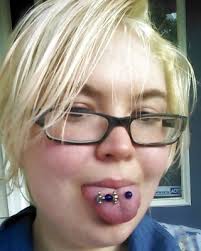 Tongue piercing facial cum explosion after rough fuck jpg x Tongue piercing