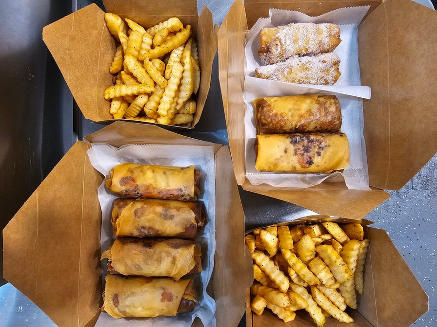 Rolled Up Gourmet Egg Rolls by null