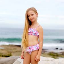 little girl bikini|SwimZip Girl\u0027s One Shoulder Swim Set - Butterfly Love - Sun ...