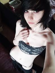 Skinny emo girl with tattoos jpg x Emo teen skinny