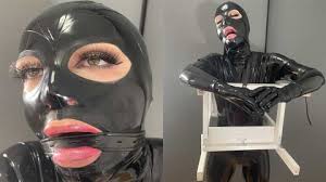 Leather bondage elizabeth andrews in latex catsuit ballet boot walking jpg x Rubber bondage slave