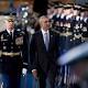 Armed Forces Bid Farewell to President Obama 