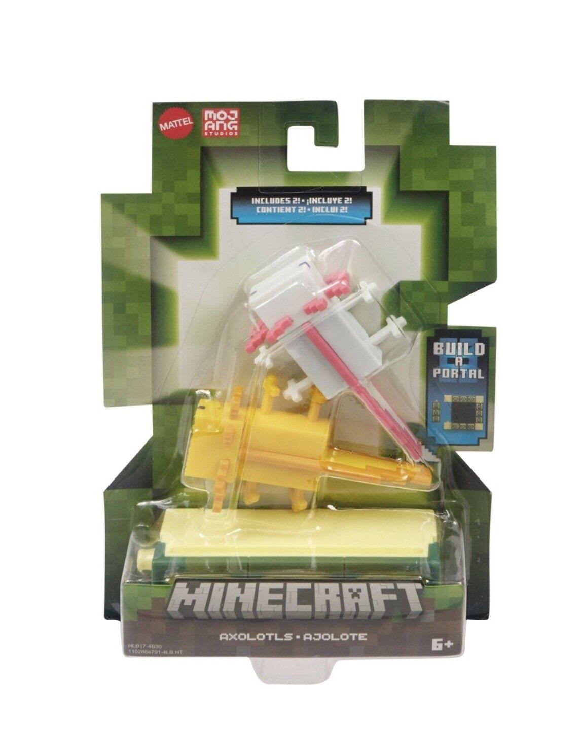 Minecraft Toys 3.25-Inch Action Figures Collection, Axolotls