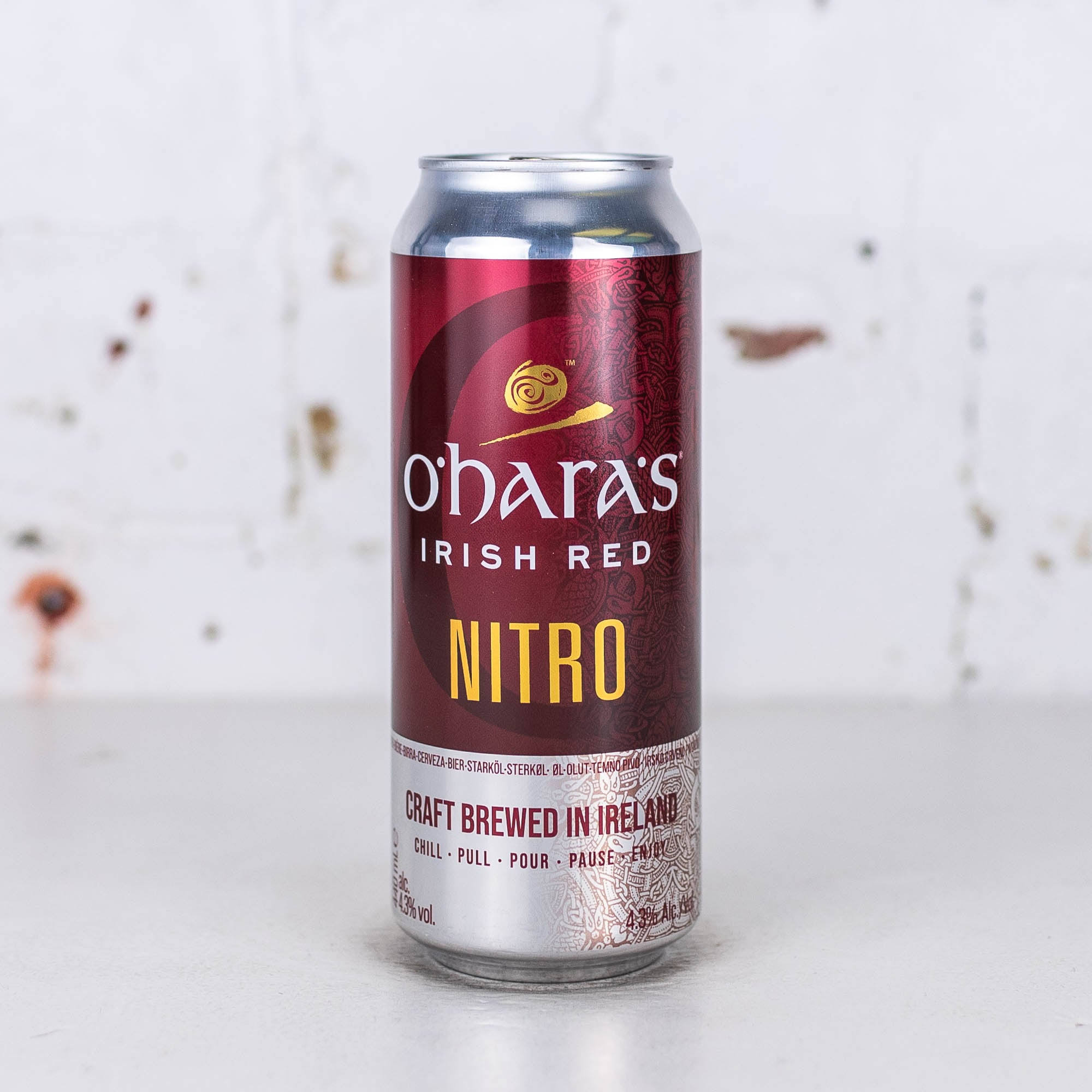 O'Hara's Nitro Irish Red Ale 440ml Can, Single