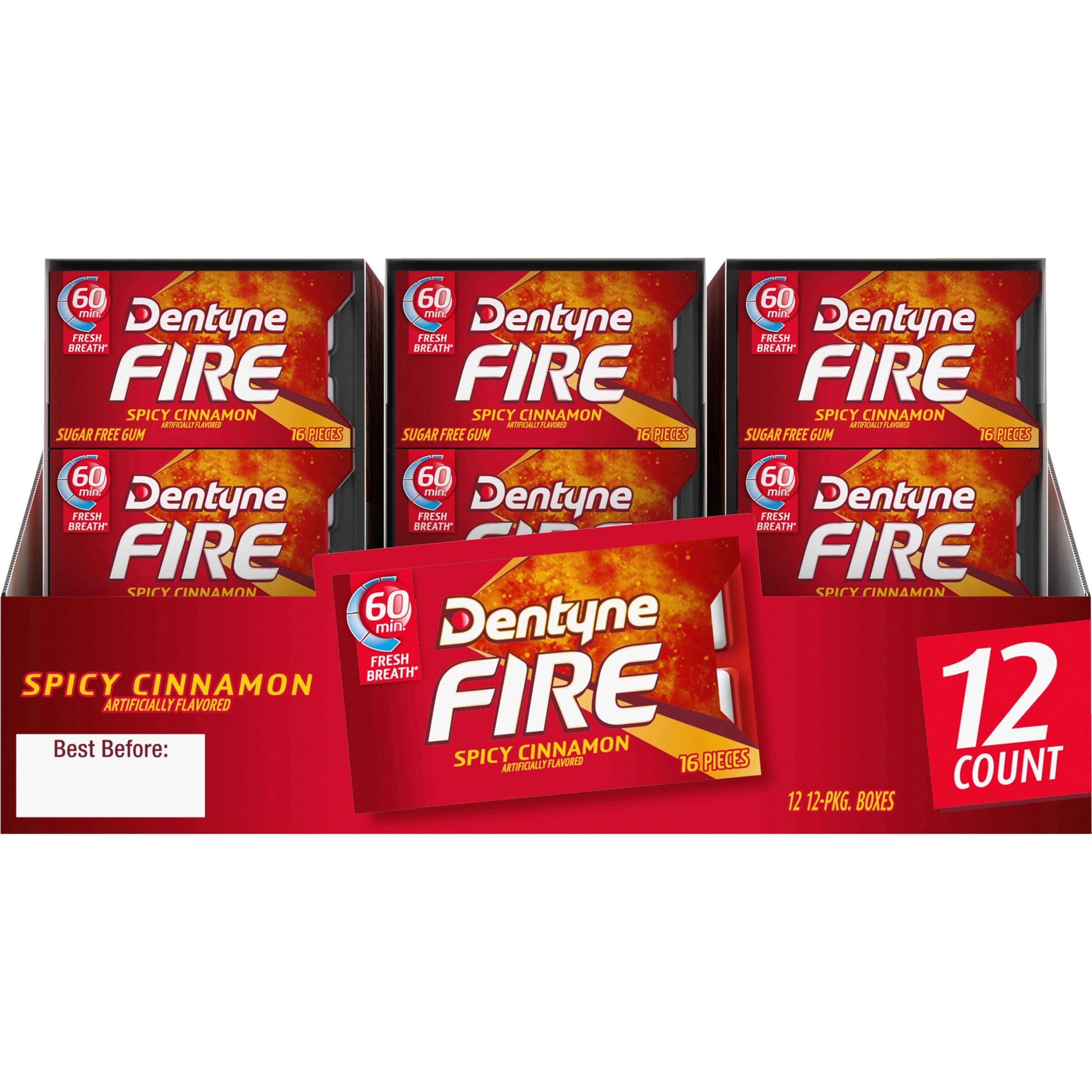 Dentyne Fire Gum - 16 Pack, Spicy Cinnamon