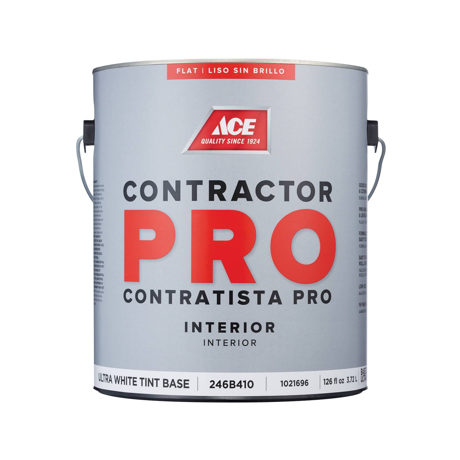 Ace Contractor Pro Flat Tint Base Ultra White Base Latex Paint Indoor 1 gal.