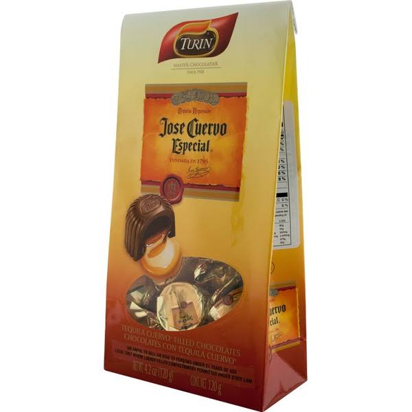 Turin Jose Cuervo Tequila Filled Liqueor Chocolates - 4.2oz