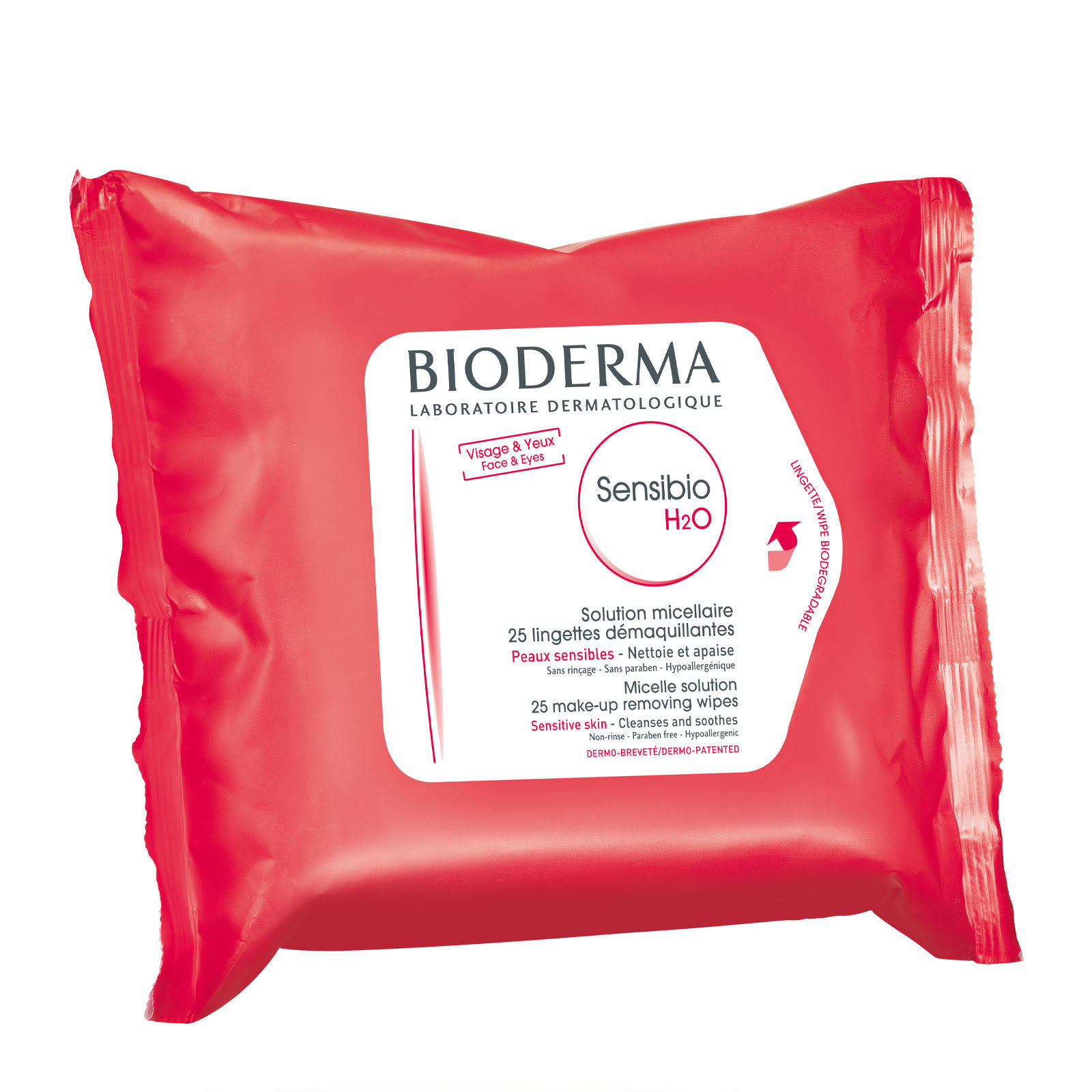 Bioderma Sensibio H2o Makeup Removing Wipes - 25ct