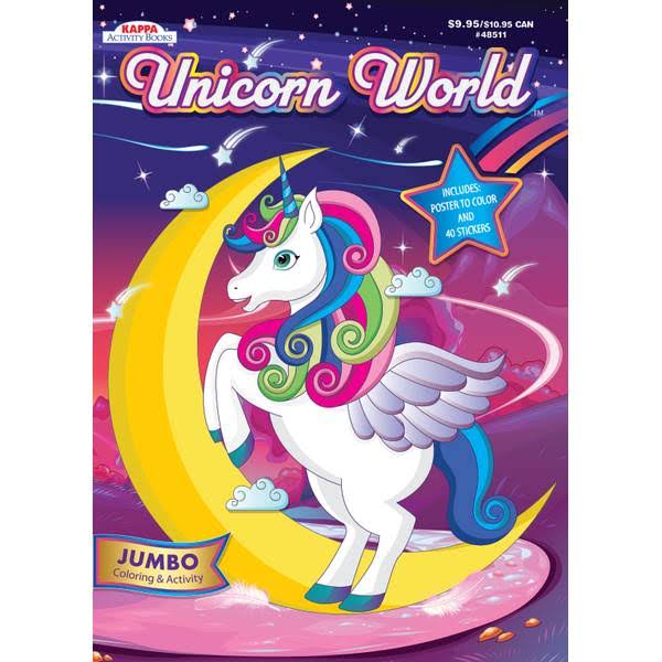 Kappa Jumbo Unicorn Coloring with Stickers