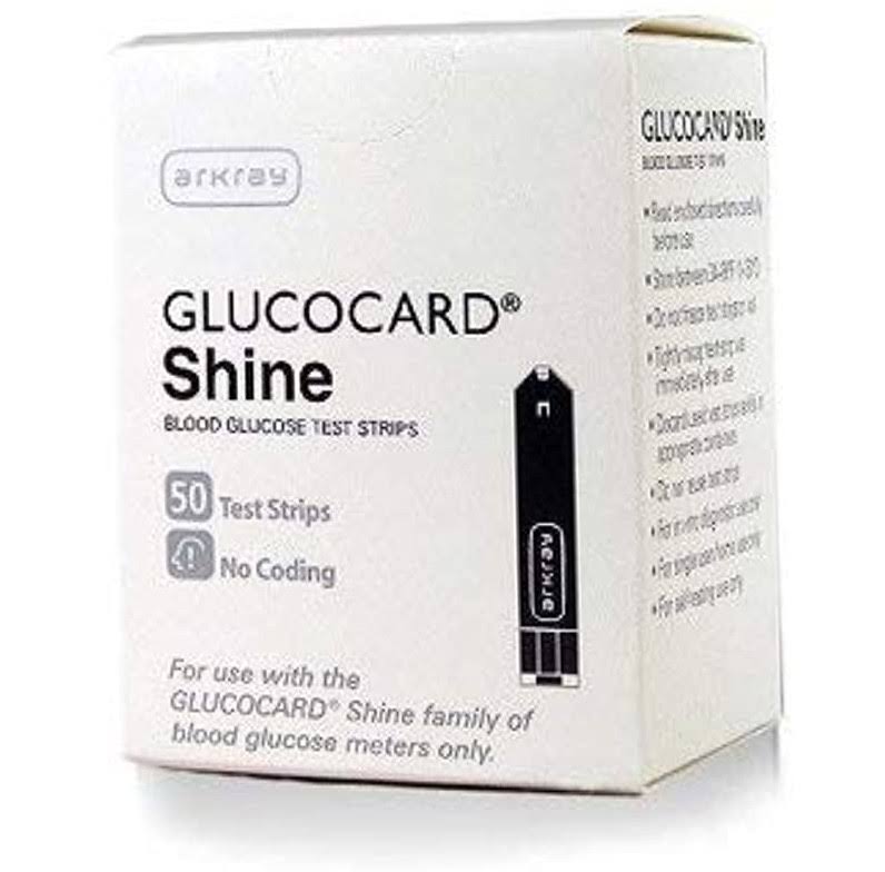 Arkray Glucocard Shine Blood Glucose Test Strips Pack - 50pk