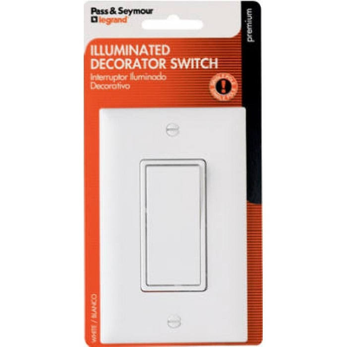 Pass & Seymour Illuminated Decorator Switch
