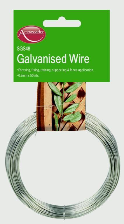 SupaGarden Galvanised Garden Fencing Wire - For Tying Fixing