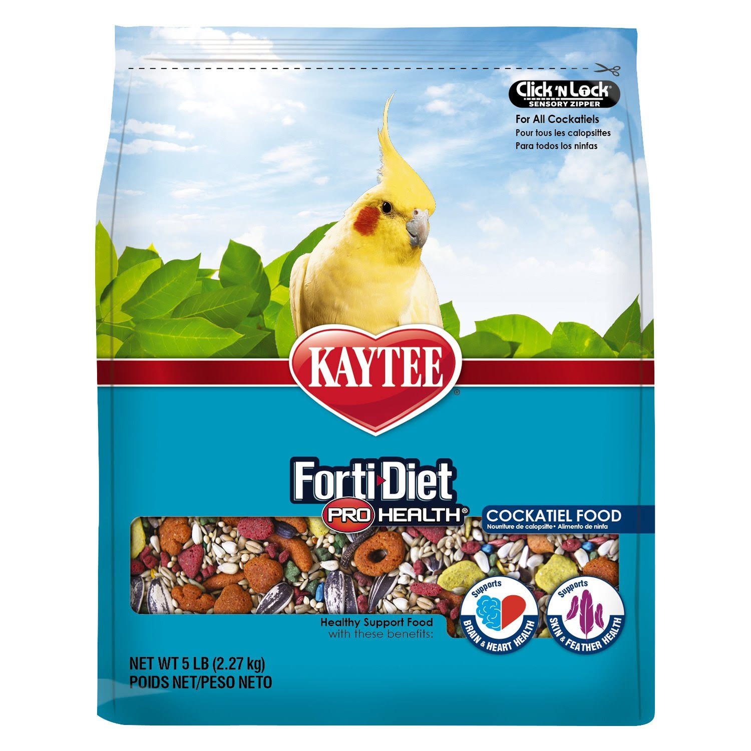Kaytee Forti Diet Pro Health Bird Food for Cockatiels