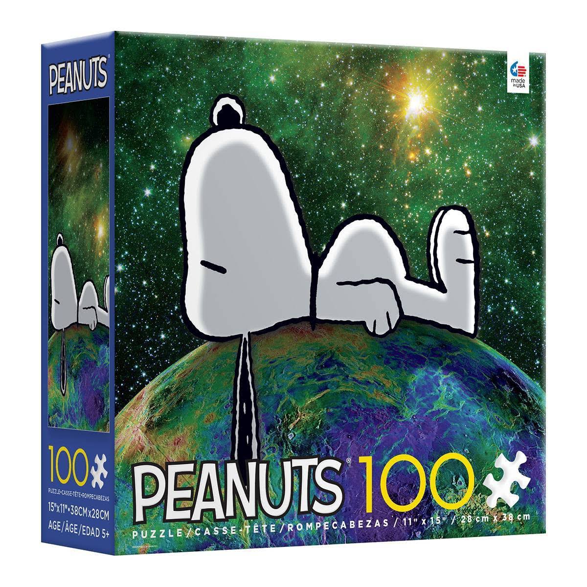 Peanuts Snoopy on Earth 100-Piece Puzzle