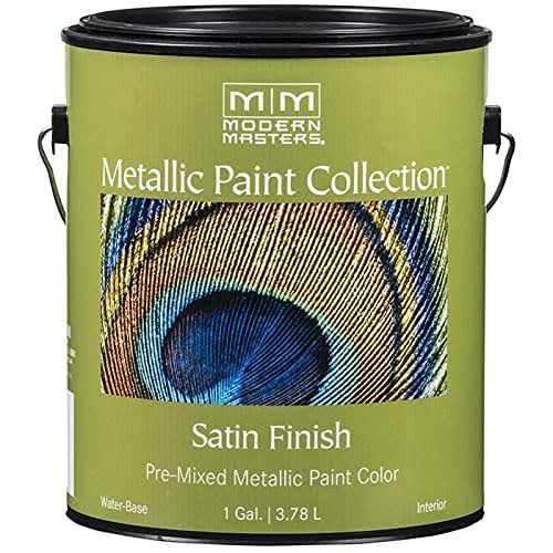 Modern Masters ME150-GAL Shimmer Metallic Paint - Silver, 1gal