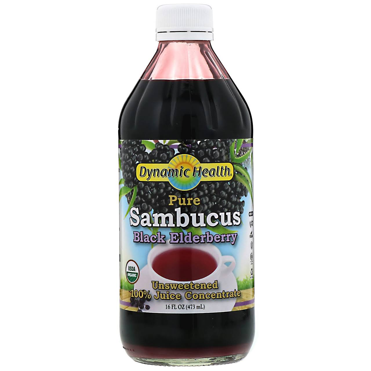 Dynamic Health Pure Sambucus Juice Concentrate - 16oz