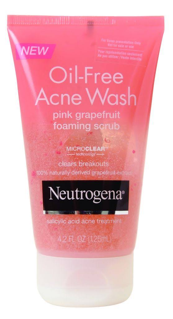 Neutrogena Oil-Free Acne Face Wash Foaming Scrub - Pink Grapefruit